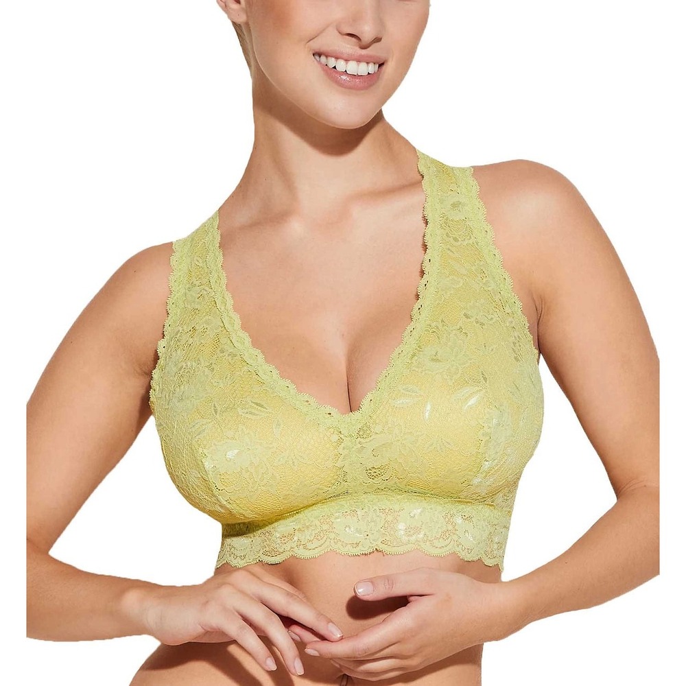 Cosabella Never Say Never Super Curvy Racerback Bralette‎ Chakra Green Size M